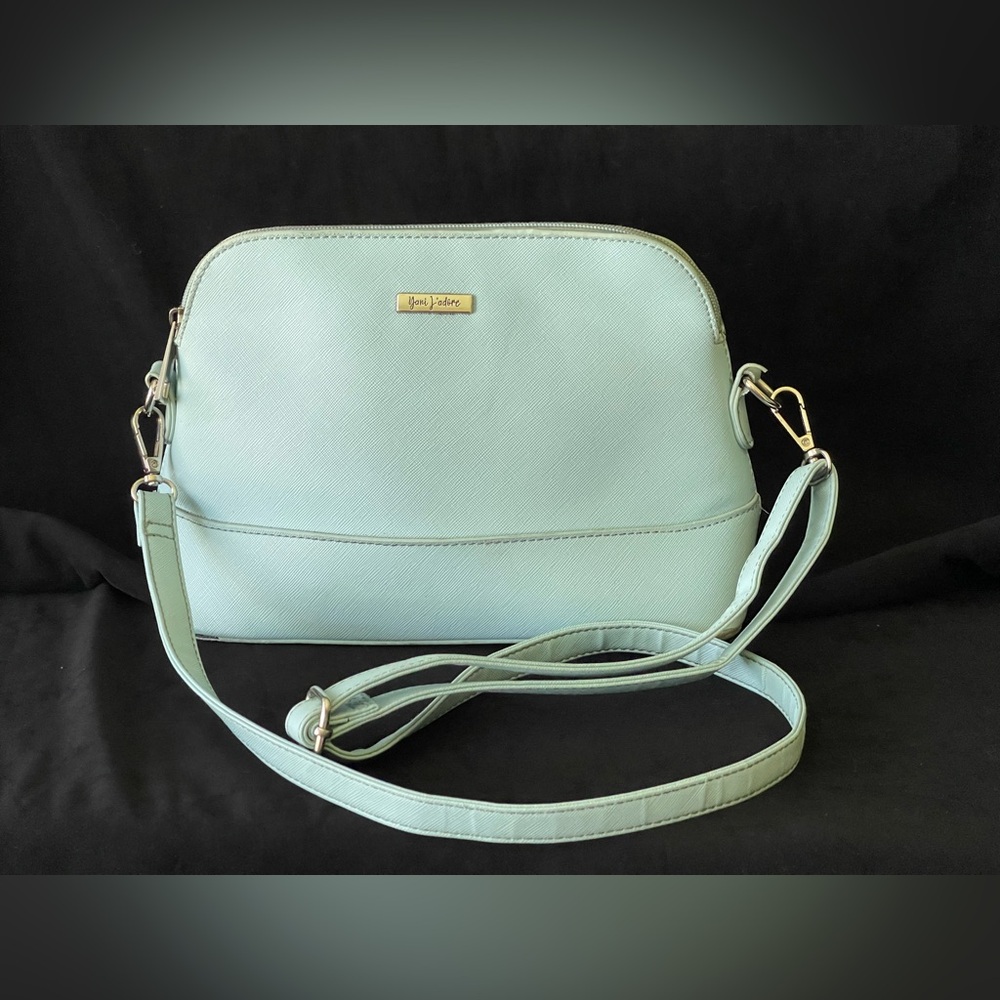 Yani Jadore Crossbody Bag With Adjustable Strap Light Blue purse - Picture 3 of 10